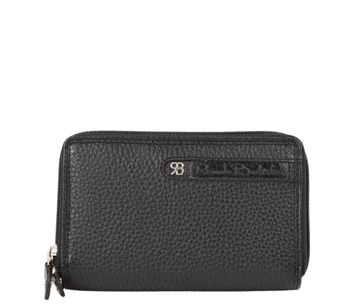 Portofel casual, dama, RENATA BALESTRA 2035, negru, piele naturala